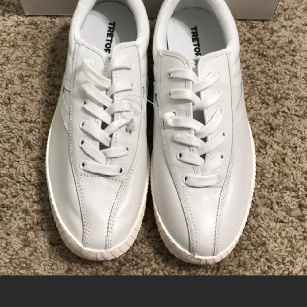Tretorn Nylite 2 Plus White Leather Sneakers